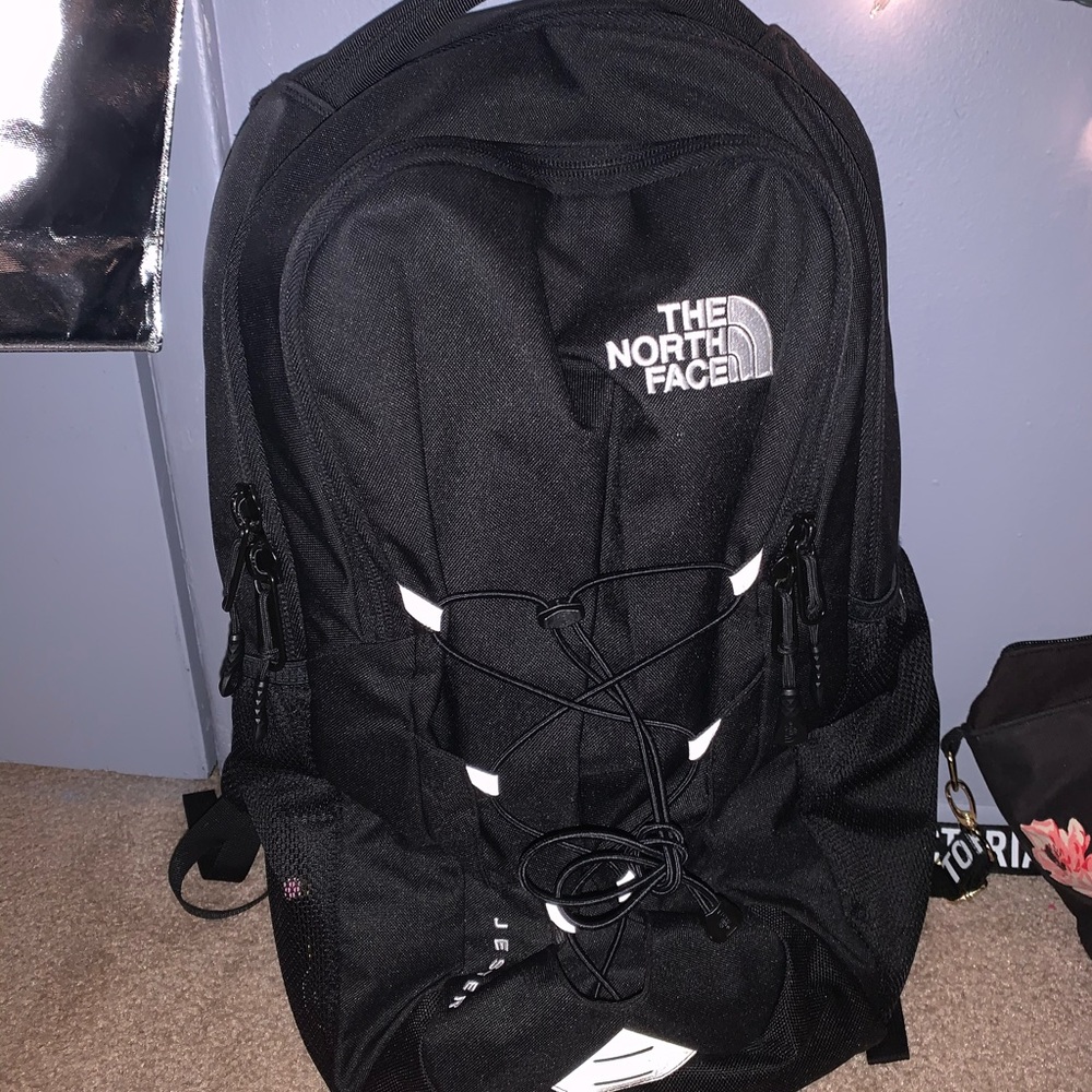 The north face all black jester backpack
